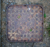 Manhole cover, Groomsport © Rossographer cc-by-sa/2.0 :: Geograph Britain and Ireland Manhole cover, Groomsport... 
