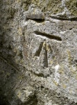 Cut benchmark - the Bishops Barn © Neil Owen :: Geograph Britain and Ireland Cut benchmark - the Bishops Barn &copy; Neil Owen