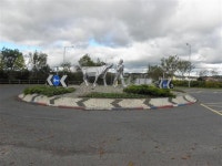Roundabout near Clough © Kenneth Allen cc-by-sa/2.0 :: Geograph Britain and Ireland Roundabout near Clough &copy; Kenneth  Allen... 