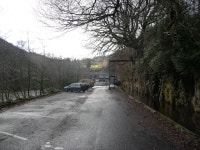 Car park and footbridge near the... © Jeremy Bolwell cc-by-sa/2.0 :: Geograph Britain and Ireland Car park and footbridge near... 