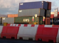 Storm damage at Greenock Ocean Terminal © Thomas Nugent cc-by-sa/2.0 :: Geograph Britain and Ireland Storm damage at Greenock... 