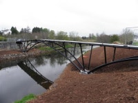 The new footbridge, Omagh © Kenneth  Allen :: Geograph Britain and Ireland The new footbridge, Omagh &copy; Kenneth  Allen