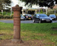 Boundary post, Lisburn (2) © Albert Bridge :: Geograph Britain and Ireland Boundary post, Lisburn (2) &copy; Albert Bridge