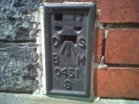 OSBM Flush Bracket S0451 - Lampeter Town... © N Scott :: Geograph Britain and Ireland OSBM Flush Bracket S0451... 