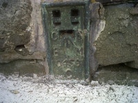 OSBM Flush Bracket S0456 - Aberaeron,... © N Scott cc-by-sa/2.0 :: Geograph Britain and Ireland OSBM Flush Bracket S0456... 