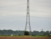 Pylon and power lines, Tullynacross near... © Albert Bridge :: Geograph Britain and Ireland Pylon and power lines, Tullynacross... 