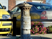 Boundary post, Castlereagh Road, Belfast... © Albert Bridge cc-by-sa/2.0 :: Geograph Britain and Ireland Boundary post... 
