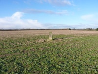 Money Hill trig in a stubble field © Richard Law :: Geograph Britain and Ireland Money Hill trig in a stubble field... 