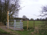 The Angles Way  footpath to the A1066... © Geographer... and Ireland The Angles Way  footpath to the A1066... &copy; Geographer