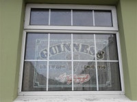 Guinness etched window, Sixmilecross © Kenneth Allen cc-by-sa/2.0 :: Geograph Britain and Ireland Guinness etched window... 