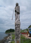 Wooden statue by the ferry slipway at... © Eric Jones cc-by-sa/2.0 :: Geograph Britain and Ireland Wooden statue by the ferry... 