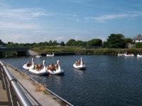 Pedalo Swans on Newcastles Castle Park... © Eric Jones :: Geograph Britain and Ireland Pedalo Swans on Newcastles Castle Park.... 