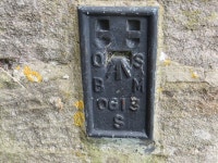 Ordnance Survey Flush Bracket S0613 © Peter Wood cc-by-sa/2.0... Ordnance Survey Flush Bracket S0613 &copy; Peter Wood cc-by-sa/2.0