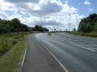 Sandy Lane (A1056) (C) JThomas :: Geograph Britain and Ireland Sandy Lane (A1056) (C) JThomas