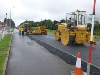 Resurfacing along Killyclogher Road,... © Kenneth Allen :: Geograph Britain and Ireland Resurfacing along Killyclogher Road,...... 