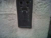 OSBM Flush Bracket S0756 - Llangybi Post... © N Scott cc-by-sa... 0 :: Geograph Britain and Ireland OSBM Flush Bracket S0756... 