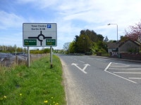 Road direction sign, Mulaghmenagh Upper © Kenneth Allen :: Geograph Britain and Ireland Road direction sign, Mulaghmenagh Upper... 