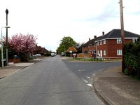 Banham Road & Banham Road Postbox © Geographer :: Geograph Britain and Ireland Banham Road & Banham Road Postbox &copy; Geographer