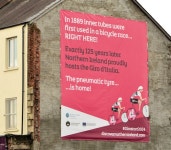 Giro dItalia/pneumatic tyre poster,... © Albert Bridge :: Geograph Britain and Ireland Giro dItalia/pneumatic tyre poster,...... 