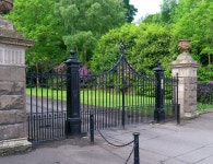 Entrance gates, Ballynahinch © Rossographer :: Geograph Britain and Ireland Entrance gates, Ballynahinch &copy; Rossographer