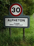 Alpheton Village Name sign on the A134... © Geographer... and Ireland Alpheton Village Name sign on the A134... &copy; Geographer
