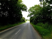 A1092 Melford Road, Cavendish © Geographer :: Geograph Britain and Ireland A1092 Melford Road, Cavendish &copy; Geographer