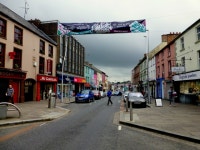 Banner across Market Street, Omagh © Kenneth Allen cc-by-sa/2.0 :: Geograph Britain and Ireland Banner across Market Street... 