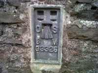 OSBM Flush Bracket G3326 - Silian,... © N Scott cc-by-sa/2.0 :: Geograph Britain and Ireland OSBM Flush Bracket G3326... 