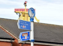 National Cycle Network sign,... © Albert Bridge :: Geograph Britain and Ireland National Cycle Network sign,... &copy; Albert Bridge