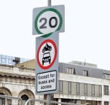 20mph speed limit sign, Queens Square,... © Albert Bridge :: Geograph Britain and Ireland 20mph speed limit sign, Queens... 