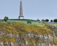 Knockagh war memorial (distant view)... © Albert Bridge :: Geograph Britain and Ireland Knockagh war memorial (distant view)...... 