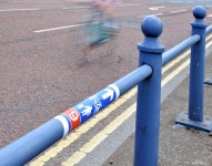National Cycle Network sticker, Queens... © Albert Bridge cc-by-sa/2.0 :: Geograph Britain and Ireland National Cycle Network... 