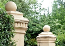Gate pillars, Malone Road, Belfast (July... © Albert Bridge :: Geograph Britain and Ireland Gate pillars, Malone Road, Belfast... 