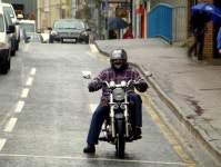 Biker, Omagh © Kenneth  Allen :: Geograph Britain and Ireland Biker, Omagh &copy; Kenneth  Allen