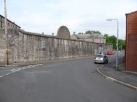 The prison wall from the junction of... © Eric Jones cc-by-sa/2.0 :: Geograph Britain and Ireland The prison wall from the... 