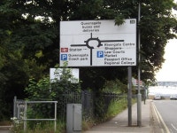 Roadsign on the A1179 Thorpe Road © Geographer cc-by-sa/2.0 :: Geograph Britain and Ireland Roadsign on the A1179 Thorpe... 