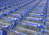 Shopping trolleys, Banbridge © Rossographer :: Geograph Britain and Ireland Shopping trolleys, Banbridge &copy; Rossographer