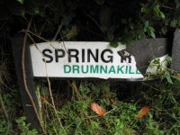 Damaged road sign, Spring Road © Kenneth Allen :: Geograph Britain and Ireland Damaged road sign, Spring Road &copy; Kenneth  Allen