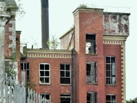 Former Barbours mill, Hilden - October... © Albert Bridge :: Geograph Britain and Ireland Former Barbours mill, Hilden... 