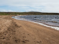 Loch Gress beach with deer tracks © Philip cc-by-sa/2.0 :: Geograph Britain and Ireland Loch Gress beach with deer tracks... 