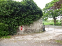 Post box along Aghafad Road,... © Kenneth Allen cc-by-sa/2.0 :: Geograph Britain and Ireland Post box along Aghafad Road,...... 