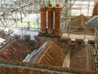 Roof renovation at The Vyne © Graham Hogg cc-by-sa/2.0 :: Geograph Britain and Ireland Roof renovation at The Vyne &copy; Graham... 