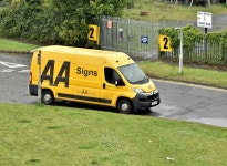 AA van, Sydenham bypass, Belfast (June... © Albert Bridge :: Geograph Britain and Ireland AA van, Sydenham bypass, Belfast... 