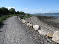 The Greenway south of the Ryland River... © Eric Jones cc-by-sa/2.0 :: Geograph Britain and Ireland The Greenway south of the... 