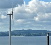 Wind turbine, Knocknagulliagh near... © Albert Bridge cc-by-sa/2.0 :: Geograph Britain and Ireland Wind turbine, Knocknagulliagh... 