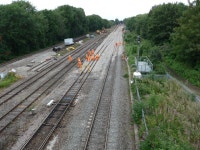 Railway engineering works, south of... © Iain Tullis cc-by-sa/2.0 :: Geograph Britain and Ireland Railway engineering works... 