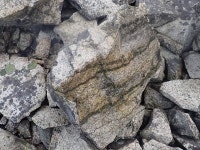 Mineral veins intruded into granite at... © Eric Jones :: Geograph Britain and Ireland Mineral veins intruded into granite at...... 