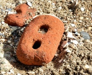 Old brick, Belfast Lough (April 2018) © Albert Bridge :: Geograph Britain and Ireland Old brick, Belfast Lough (April 2018)... 