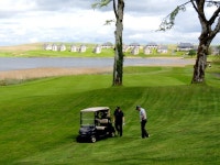 Golfers, Castle Hume Golf Resort © Kenneth  Allen cc-by-sa/2.0 :: Geograph Britain and Ireland Golfers, Castle Hume Golf Resort... 