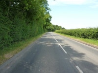 Road leaving Coton in the Clay © Richard Law :: Geograph Britain and Ireland Road leaving Coton in the Clay &copy; Richard Law